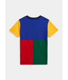 Polo Ralph Lauren Blue/Yellow/Red/Multi Colorblocked Tee